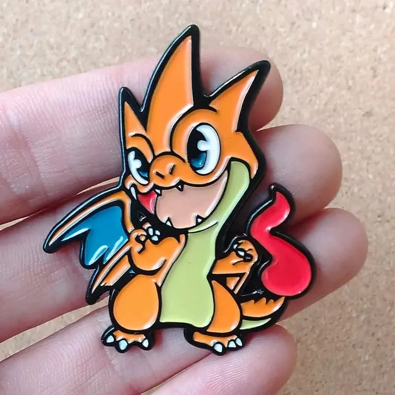 Pin Enamel Pokemon Gengar Dan Pin Lapel Pikachu untuk Beg galas Lencana Roti Kerongsang Pingat untuk Pakaian Hadiah Perhiasan untuk Rakan