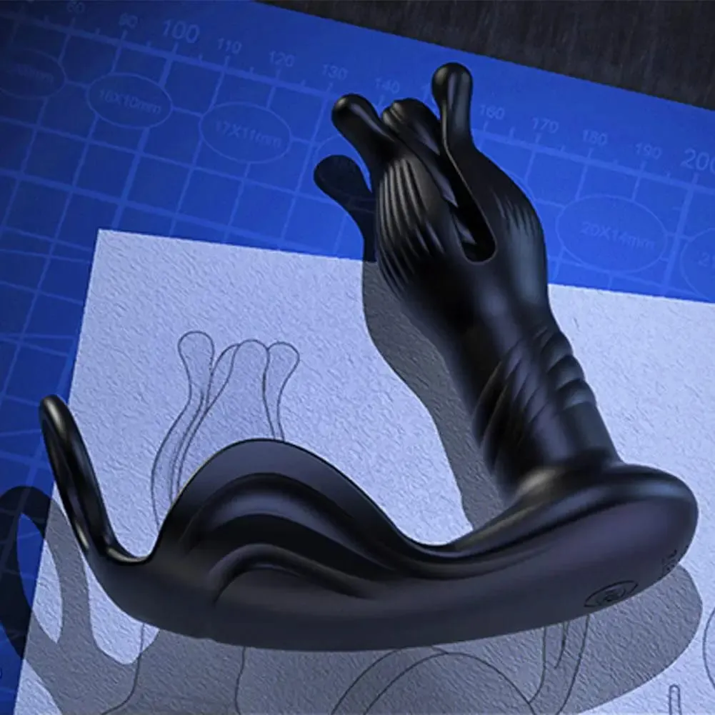 Prostate Massager Anal Plug 9 Tension Retractable Remote Control Backyard Prostate Anal Plug Αυτόματη σεξουαλικά παιχνίδια πολλαπλών συχνοτήτων — image 3