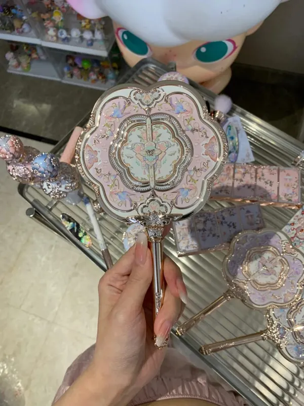Flower Knows Mirror Moonlight Mermaid THE SWEETIE BEAR Collection Handheld Mirror Limited White Blue Pink Fairy Mirrors — image 17