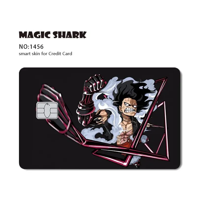 Hot Sale Maigc Shark Anime Chopper Luffy Nami Waterproof Front Side Sticker Film Skin for Credit Debit Card — image 9