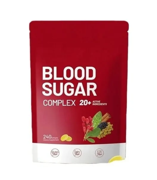 Blood Sugar Complex Supplement 240 Softgels Contain Multivitamin & Cinnamon bitter Gourd 20 Herbs Extract Support Daily Health