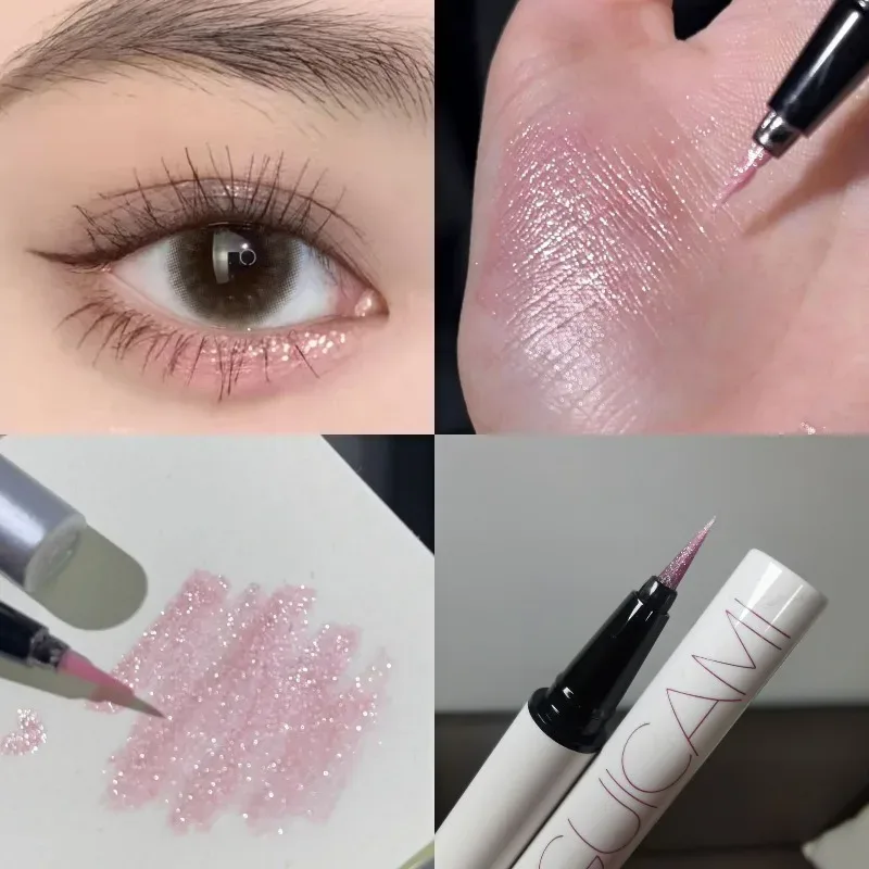 Stylo Eyeliner liquide blanc nacré, longue durée, brillant, sans étourdissement, séchage rapide, ver à soie couché, maquillage pour les yeux éclaircissants — image 8