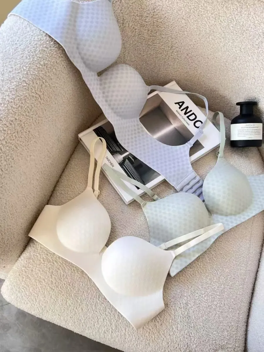 Nahtlose, bequeme, atmungsaktive Push-Up-Dessous für Frauen, kleine Brüste, zeigen einen großen Anti-Durchhänger-BH — image 7