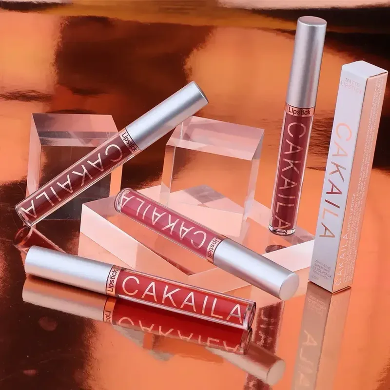 Lip Gloss Waterproof Matte Liquid Gincu Tahan Lama Baldu Lipgloss Tiub Tint Pigmen Bogel Kosmetik Makeup Bibir — image 4