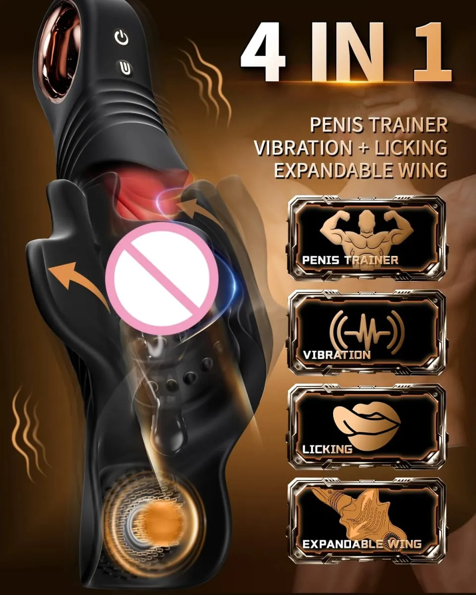 Masturbador para lamer para hombres, estimulador de glande, vibrador para glande, masajeador de pene, clímax Oral, Juguetes sexuales para hombres y adultos — image 2
