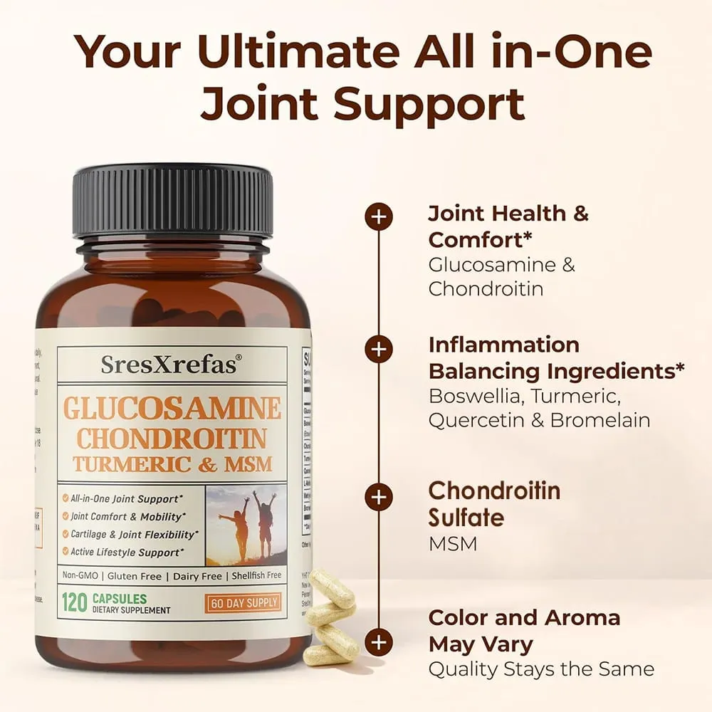 Glucosamine Chondroitin Extra Strength Capsules ร่วมสนับสนุนสารต้านอนุมูลอิสระเสริมภูมิคุ้มกันสำหรับผู้ใหญ่ — image 3