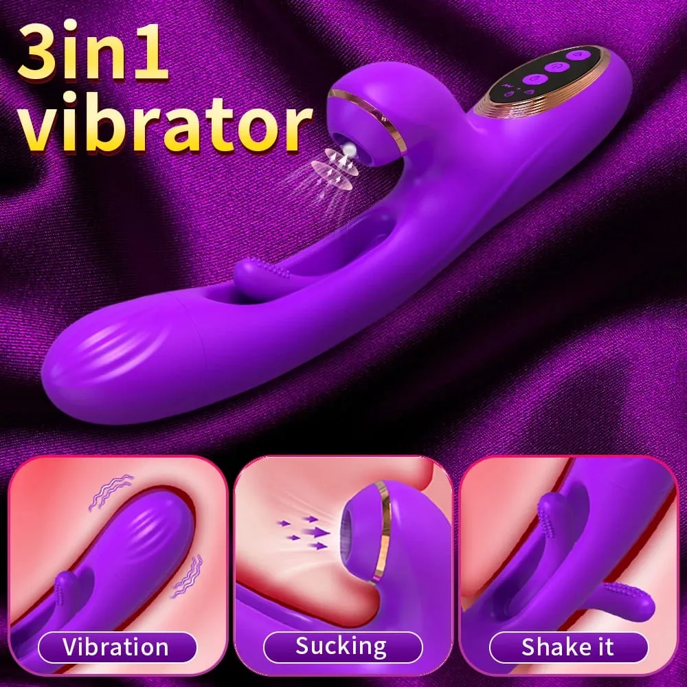 Menghisap Mengepak Vibrator untuk Wanita Kelentit G Spot Stimulator Dildo Mengetuk Faraj Massager Bergetar Dewasa Mainan Seks Wanita — image 2
