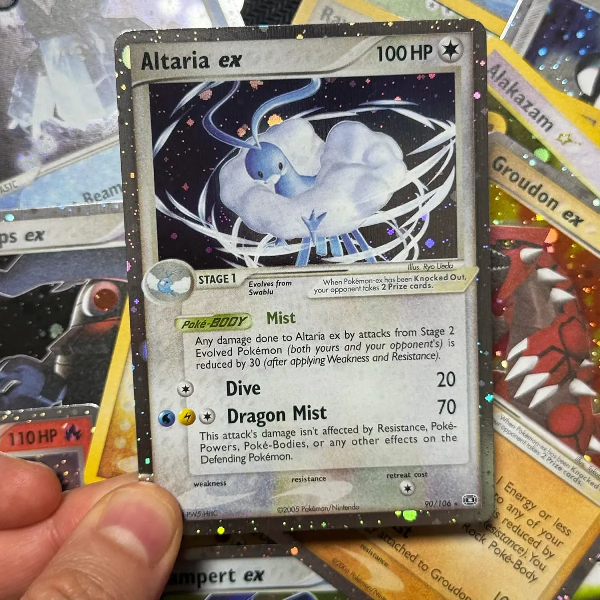 Proxy Cards Holographic Emerald Cacturne Rayquaza Hidden Legends Kyogre Crystal Guardians Alakazam Star Flareon Metagross — image 5