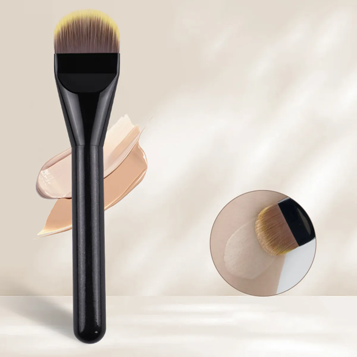 Make-up Pinsel Foundation Professionelle Pinsel Zungenförmige Flüssige Foundation Concealer Pinsel Frauen Gesicht Basis Make-Up Schönheit Werkzeuge — image 2