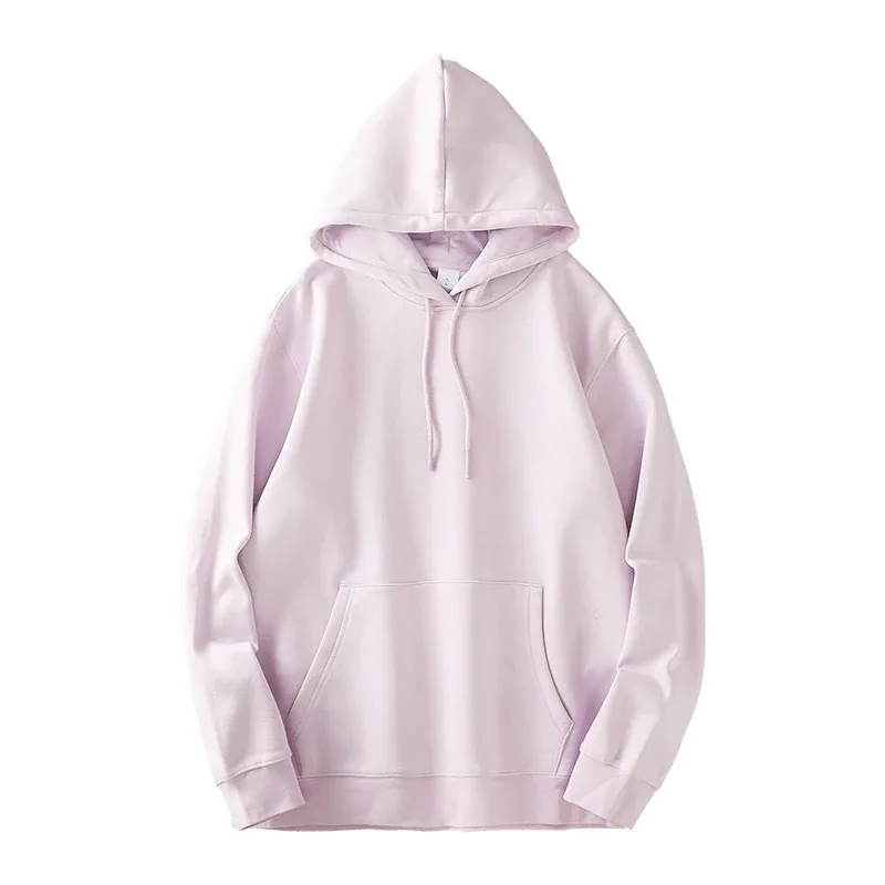 เสื้อลำลองสำหรับชายฤดูหนาว Ticken สีทึบหลวมพื้นฐานขนแกะ Hoodies เสื้อแขนยาวผู้ชายเสื้อผ้า — image 15