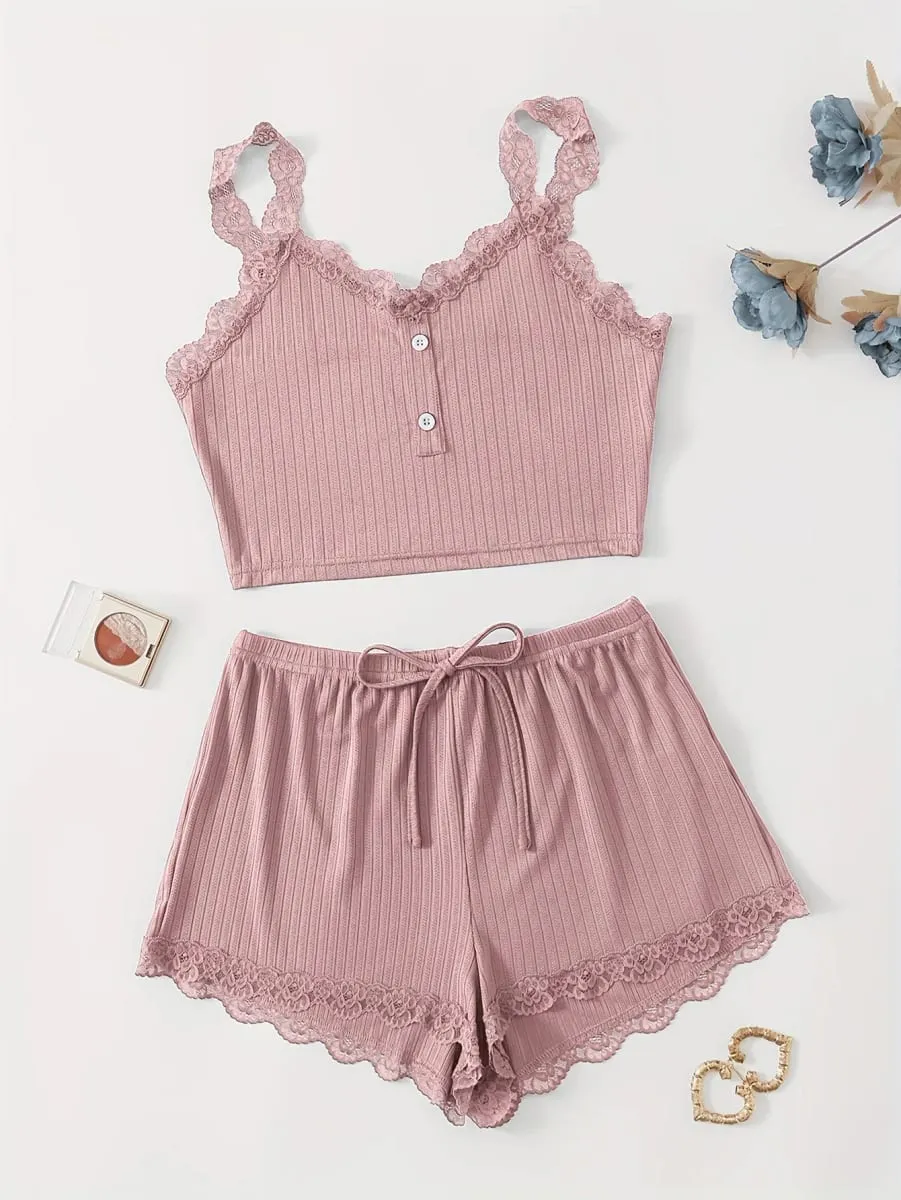 ชุดชั้นในสตรีชุด Bra และชุดกางเกง Panty ชุดสีทึบ Loungewear เครื่องแต่งกายที่ใกล้ชิดลูกไม้รัดตัว PLUS ขนาด 2 ชิ้นชุดชั้นใน — image 7