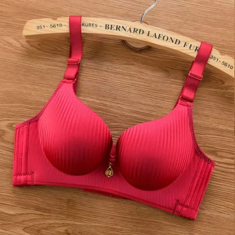 Sexy Wireless Push Up Bra No Steel Ring Seamless 8cm Thick Padded Lingerie for Women Comfort Adjustable Straps — image 8