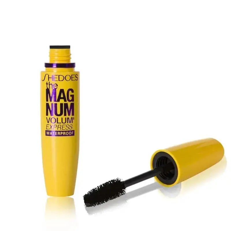 Mascara à boucles et allongeant imperméable, naturel, longue durée, sans bavures, brillant à cils banane jaune, 10ML