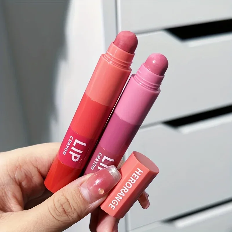 Herorange Mini Bullet Lipstick Fire farver DIY Gradient Mat Høj Pigment Langvarig Transfer Proof Bærbar Lip Makeup — image 6