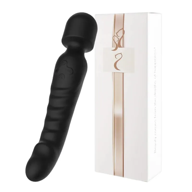 Magischer AV-Zauberstab Leistungsstarker G-Punkt-Vibrator Weiblicher Klitoris-Stimulator Heizungsdildo-Massagegerät Masturbation Erwachsenes Geschlecht spielt für Frauen — image 8