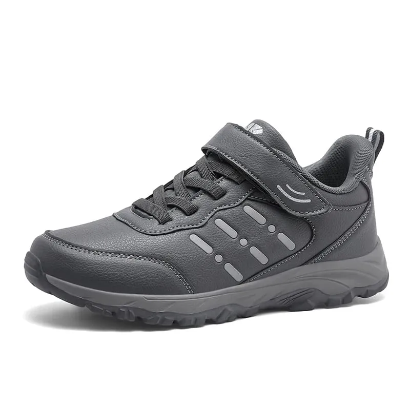 Baskets imperméables pour hommes, chaussures de marche confortables et durables, classiques, couleur unie, chaussures de Camping en plein air décontractées, grosses baskets — image 2