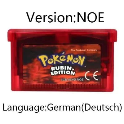 GBA jeu Pokemon série cartouche de jeu vidéo carte de Console Pokemon émeraude rouge feu rubis feuille vert saphir multi-langue — image 25
