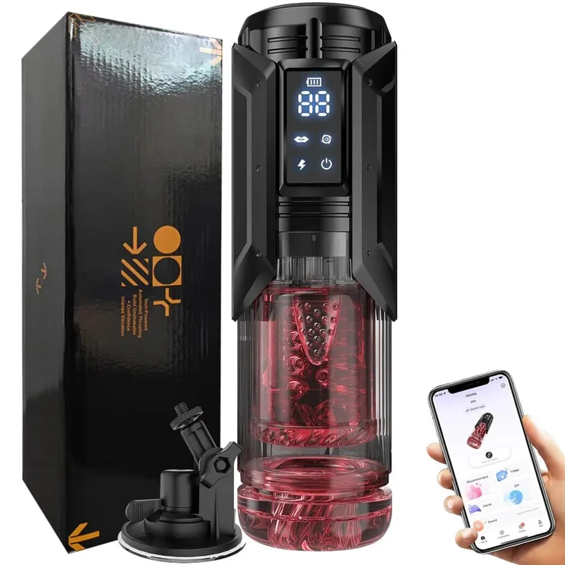 APP Control Automatische Männliche Masturbator Tasse Rotierenden Lecken Soting Masturbation Vagina Pusssy Blowjob Sex Spielzeug Für Männer
