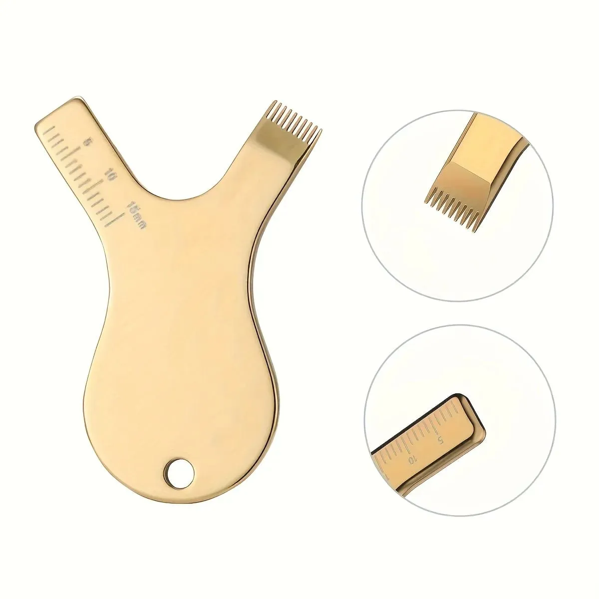 Lash Lift Brush Eyelashlift Perm Tool Reuseable Stainless Steel Eyelash Brush Clean Comb Y Shape Grafted Eyelashes Brushes — image 2