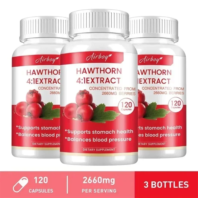 Hawthorn Berry Extract Capsule - Supports Digestive Health Promotes Energy Production Blood Circulation and Boosts Immunity — image 8