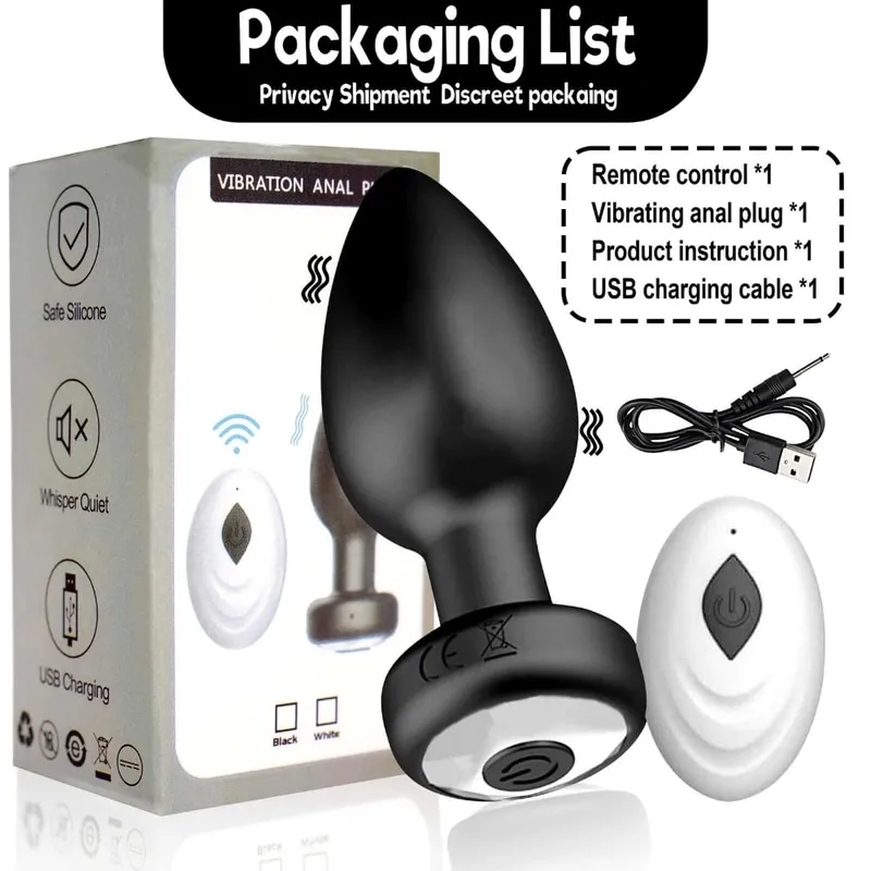 Bluetooth-fjernbetjening Anal Vibrator 10 Modes Butt Plug Mænd Prostata Massager Stimulator Butt Plug Kvinde Onanist Sexlegetøj — image 8