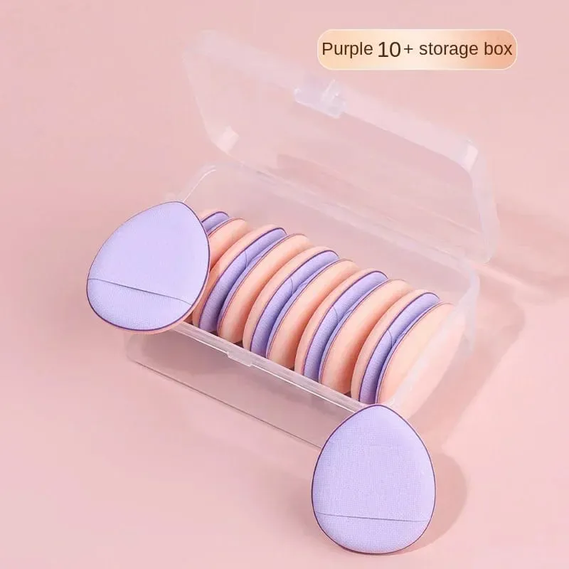 10Pcs Mini Finger Puff Foundation Kleine Luft Kissen Pulver Schwamm Gesicht Concealer BB Creme Kosmetik Applikator Make-Up-Tools — image 12