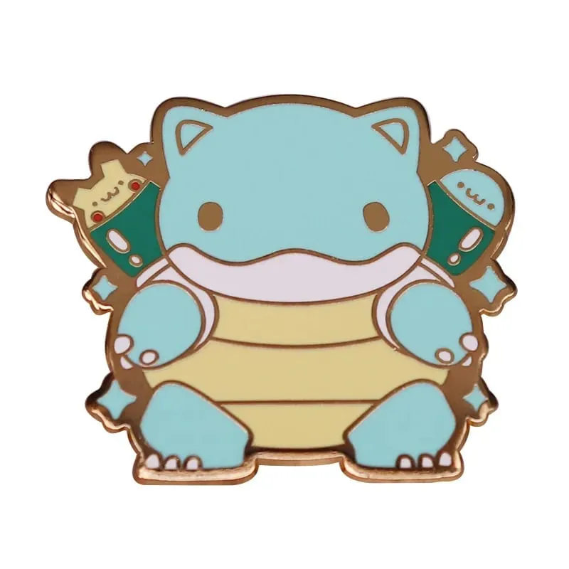 Pin Enamel Pokemon Gengar Dan Pin Lapel Pikachu untuk Beg galas Lencana Roti Kerongsang Pingat untuk Pakaian Hadiah Perhiasan untuk Rakan