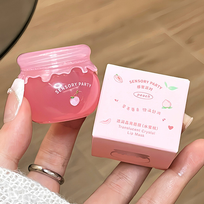 Green Grapes Clear Lip Gloss Maintenance Ενυδατικό Lip Balm Απολεπιστικό Scrub Θρεπτική Περιποίηση χειλιών Peach Water Gloss Lip Tint — image 5