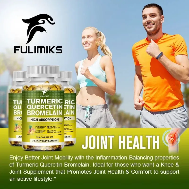 ซื้อ 2 แถม 2 ฟรี! ขมิ้น Quercetin Bromelain แคปซูล Triple-Action Anti-Inflammatory Support for Joint Health & Immunity — image 3