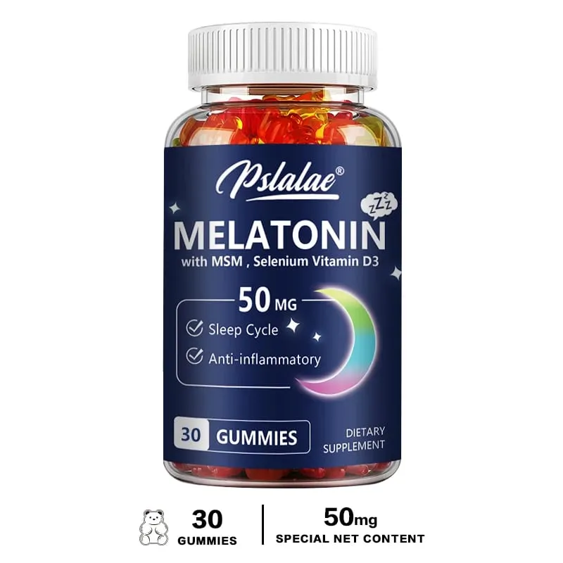 Gomas de melatonina 50mg - Ajudam a dormir, melhoram a qualidade do sono e apoiam o sono profundo