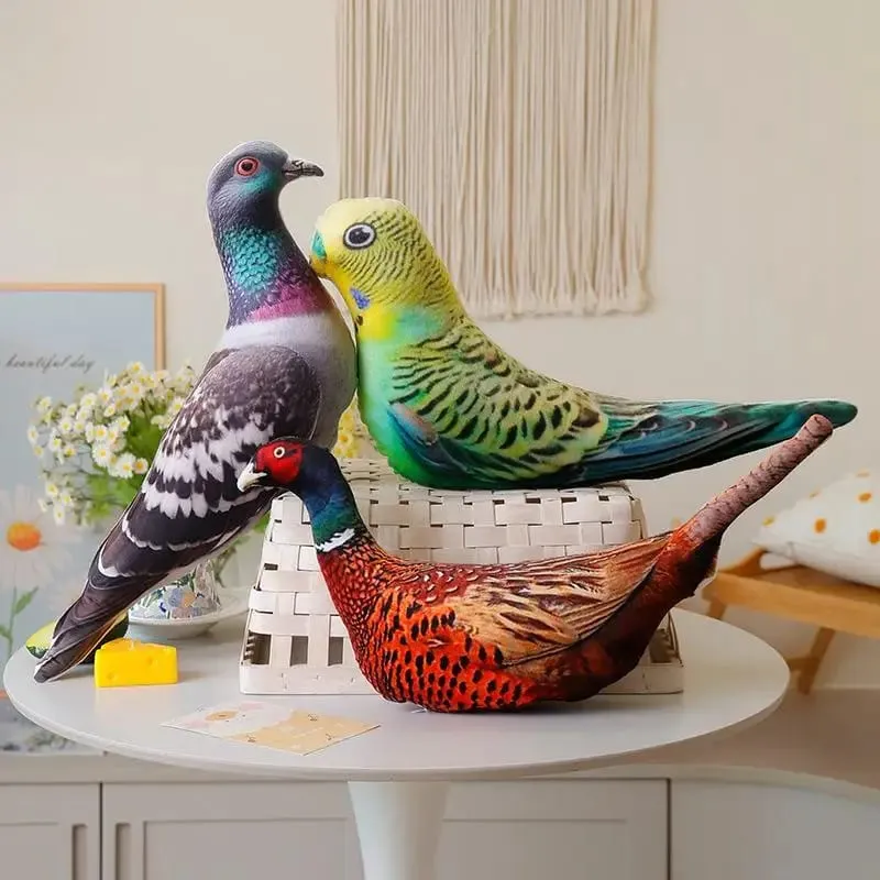 Cuscino da tiro in peluche con gallo Realistico stampa 3D Cuscino morbido e confortevole per la decorazione della sedia da ufficio Cuscino di riposo per i lavoratori