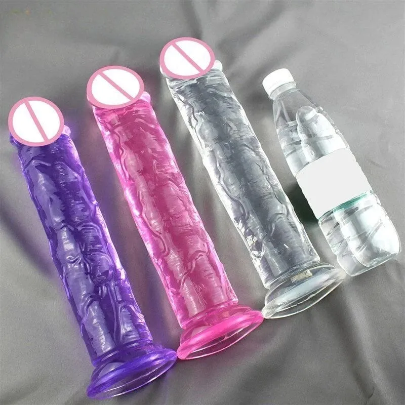 Súper barato, 6 tamaños, consolador de gelatina suave realista, tapón Anal, tapones anales, juguete sexual para adultos para mujeres y hombres, masturbador vaginal y Anal — image 3