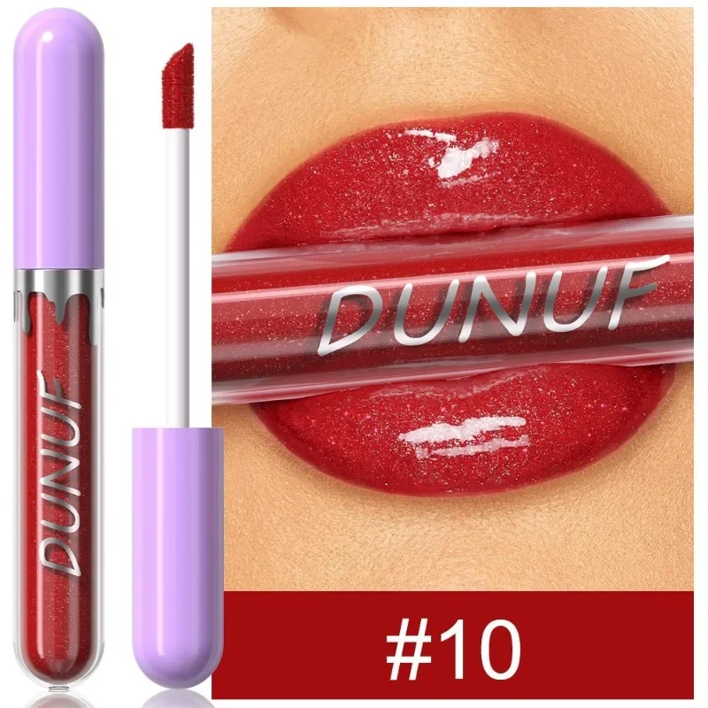 1pc Metallico Rossetto Liquido di Lunga Durata Glitter Lip Smalto Impermeabile Idratare Marrone Lip Tinta Lucido Shimmer Lipgloss Trucco — image 21