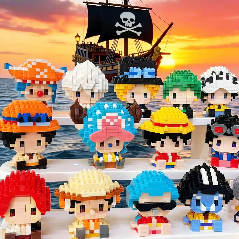 Anime Building Block Chopper Buggy Montage Micro Building Block Zoro Robin Karaktärsmodell Minitegelstenar Figurleksaker till present — image 2