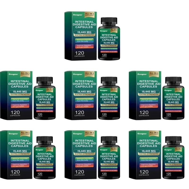 Googeer Intestinal Digestive Aid Capsules Fischölextrakt unterstützt die Verdauung und die Darmgesundheit unterstützt die Immunität 120 Kapseln — image 13
