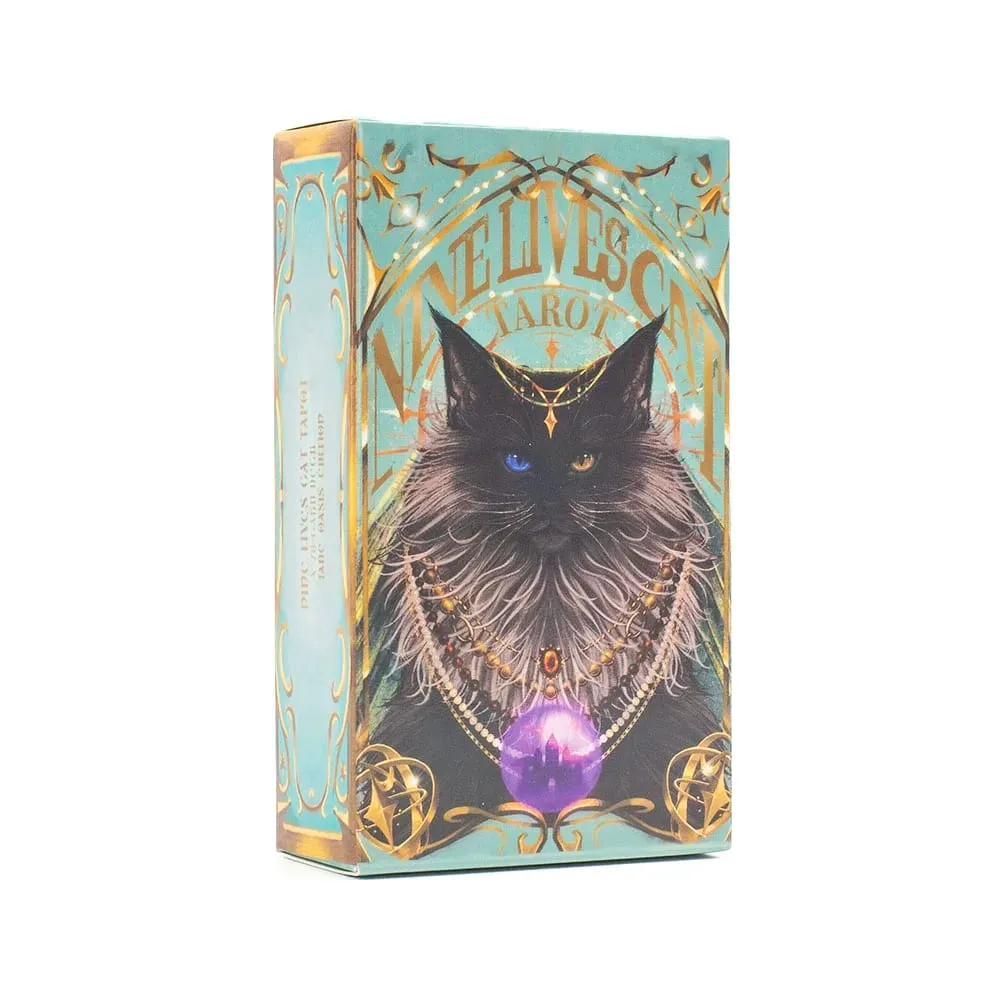 สไตล์เก่า Tarot 79 ดาดฟ้า Oracle ภาษาอังกฤษ Visions Divination Edition Board เล่นเกมสำหรับ Fortune Telling 10.3*6 ซม. — image 12