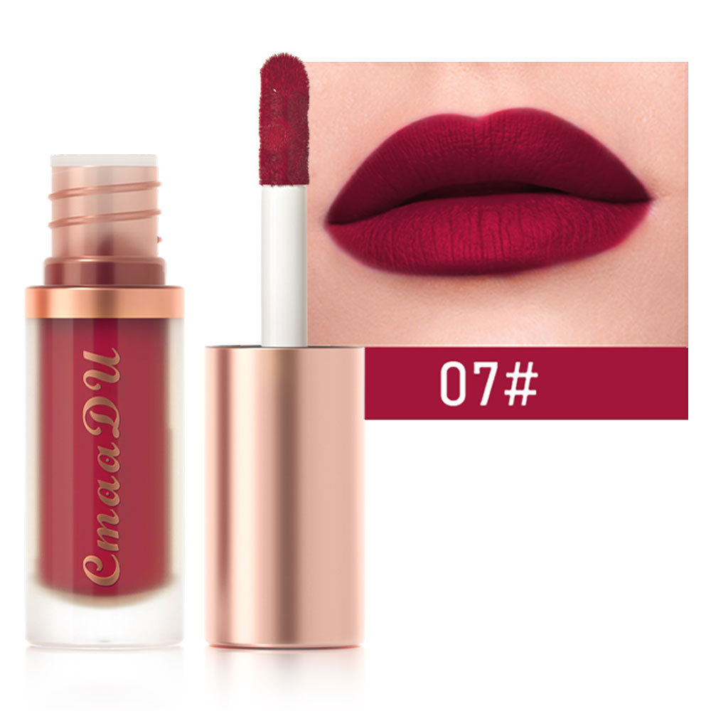 1 stücke Wasserdichte Matte Samt Lip Glasur Feuchtigkeitsspendende Langlebige Nicht-stick Tasse Nicht Leicht Zu Verblassen Lip Gloss lippenstift Make-Up — image 18