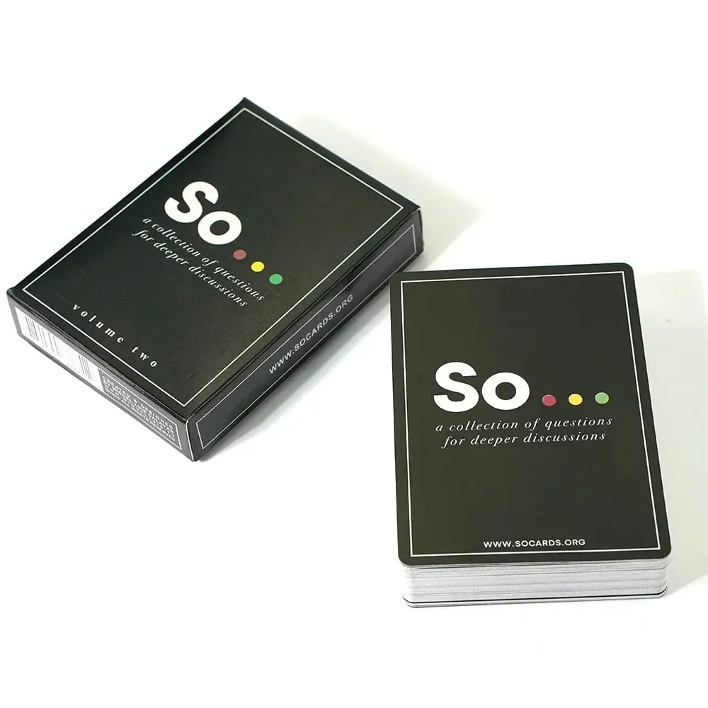 So Cards Conversation Starter - เกมไพ่คำถามสไตล์พิเศษคุณภาพสูงสำหรับผู้ใหญ่และครอบครัว Party Leisure Board Game — image 6
