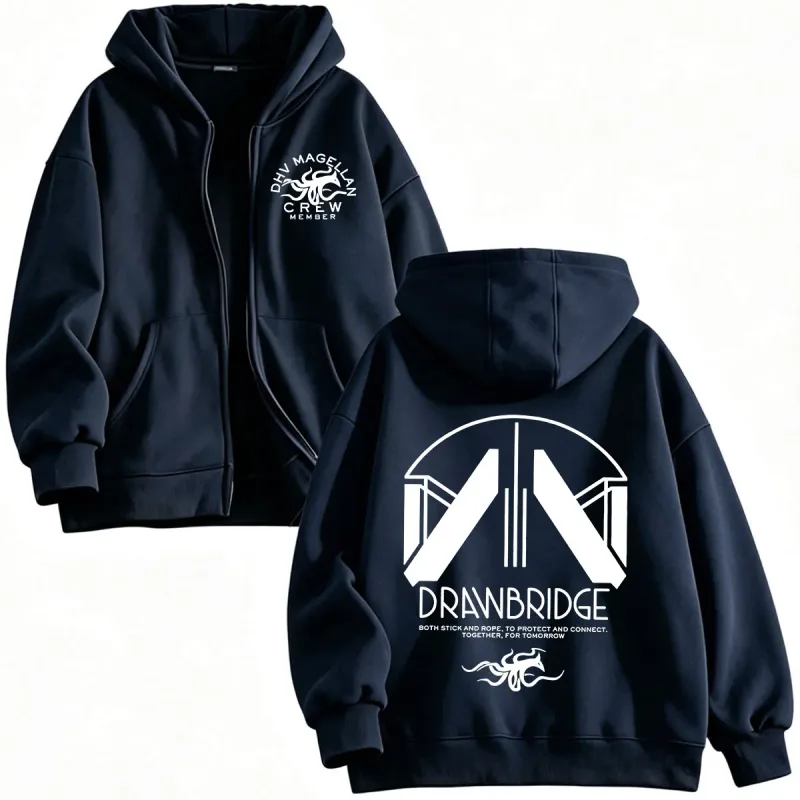 DHV MAGELLAN Crew Member Game DEATH STRANDING 2 on The Beach Zipper Hoodies Men Women Clothing Zip Up Hooded Sweatshirts Jackets — image 4