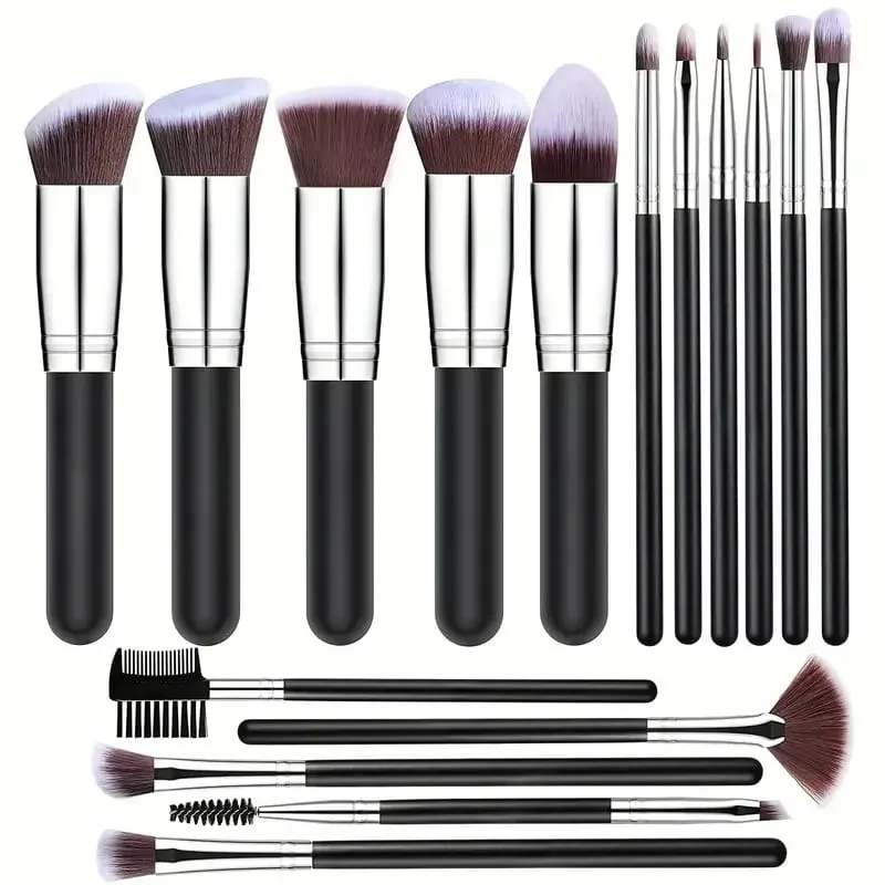 Profesionální sada štětců na make-up 14/16 kusů Měkký nadýchaný štětec pro tvarování kontur Kosmetické nástroje pro krásu obličeje — image 13