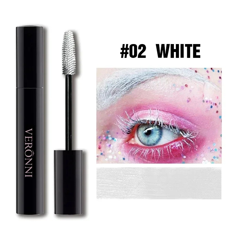 Mascara 7 Shades Colorful Waterproof Long Lasting Curling Lengthening Thick Eyelash Makeup Party Cosplay Festival Eye Makeup Cos — image 9