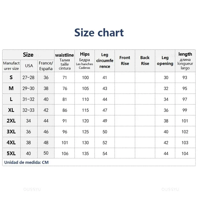 Jeans Pria Pinggang Elastis Sepenuhnya Kualitas Tinggi Celana Lurus Serut Lembut Katun Celana Panjang Kasual Korea Pria Ukuran Besar S-5XL — image 4