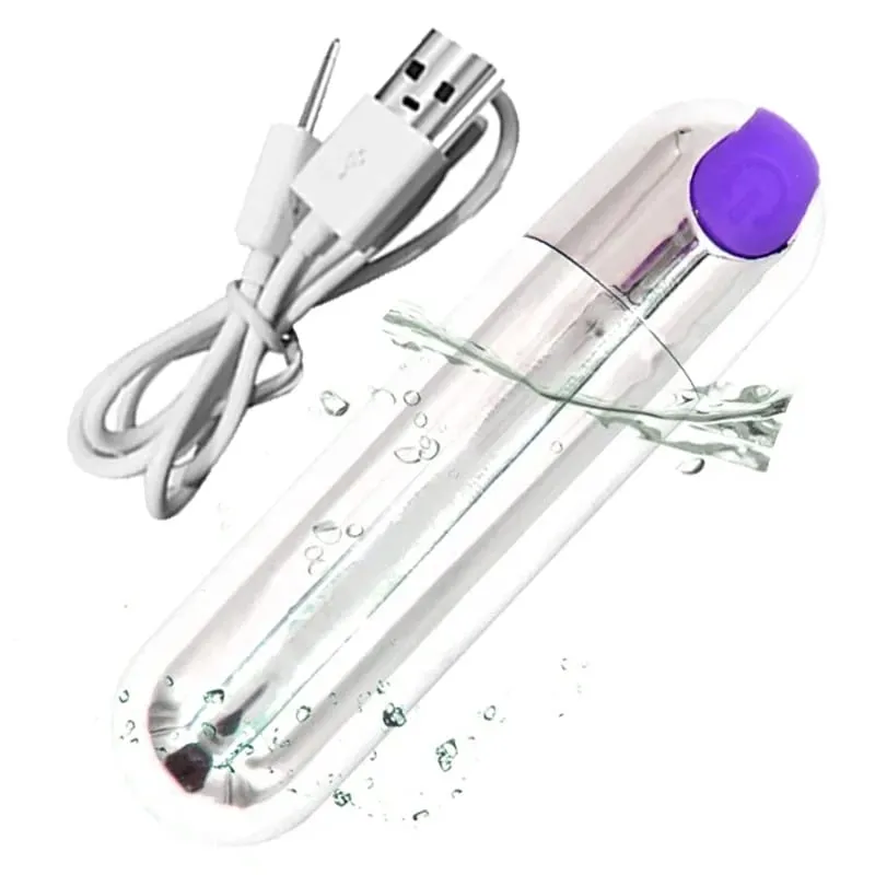 USB Şarj Edilebilir Kurşun Vibratör - Su Geçirmez Mini Güçlü Vibratör 10 Mod Klitoris G-Spot Stimülatörü Kadınlar için Seks Oyuncak — image 1