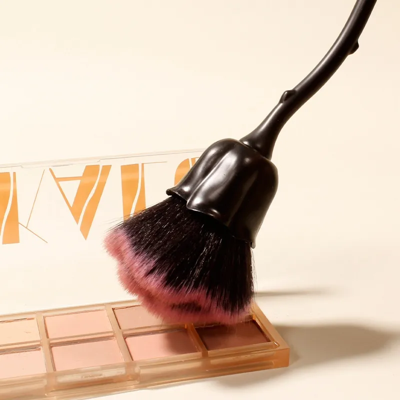Rose Blomst Form Makeup Børste Rund Makeup Løse Pulver Børster Manicure Neglepolering Støvfjernelse Børste Skønhed Make Up Værktøj — image 4