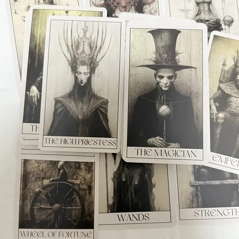 Gothic Horror Tarotkort Vent 78 Tarots Brætspil Fritid Underholdning Familiesammenkomster Gothic Tarot Deck — image 4