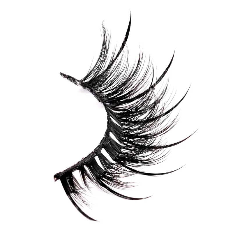 Cils humides pointes Volume moelleux pleine bande cils accessoires de maquillage Faux vison cils vendeur humide Manga cils Faux cils — image 6