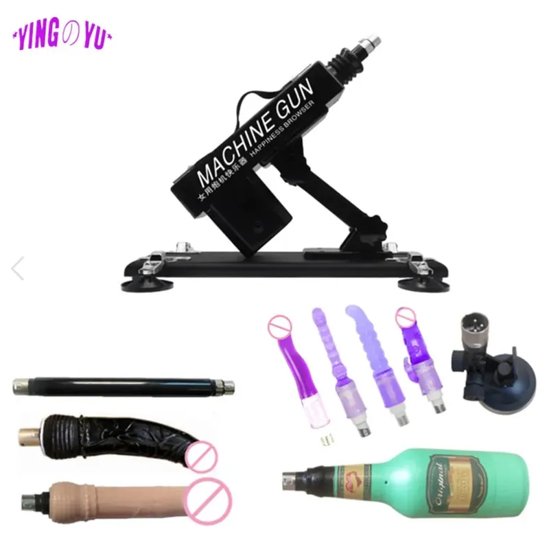 Macchina automatica del sesso del vibratore del motore forte con gli allegati del dildo Giocattoli regolabili del sesso della macchina di amore della pistola per il gioco adulto delle donne dell'uomo — image 11