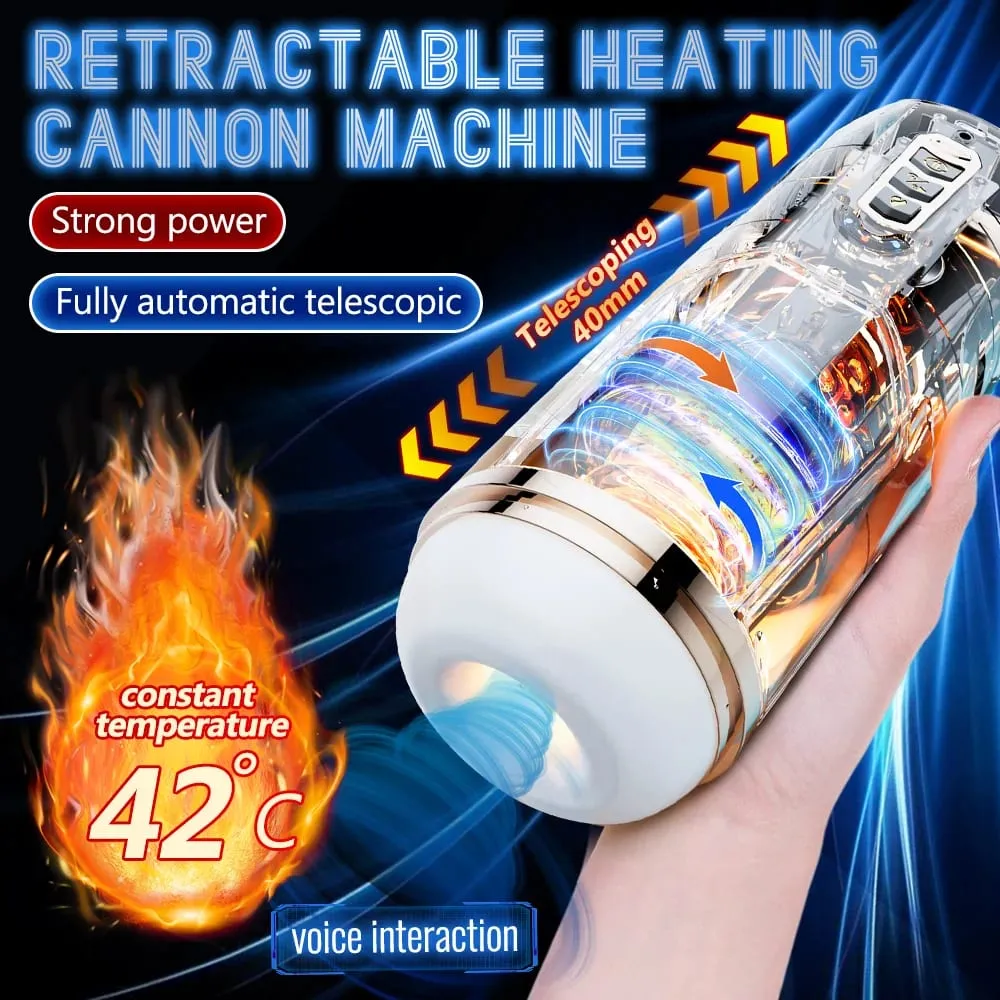 Automatic Male Masturbator Telescopic Vibrator Heating Sexy Voice Suction Cup Electric Pocket Pussy Sex Toys For Men — image 2