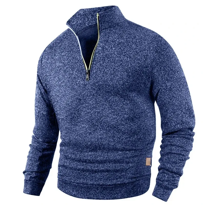 Animal Game-sudaderas con media cremallera para hombre, jersey liso de manga larga, ropa de calle con cuello alto, chaqueta cálida, abrigos deportivos, prendas de vestir exteriores — image 9