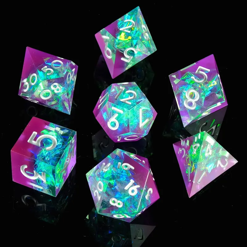 Set Dadu DND Resin Sharp Edge untuk Dungeons and Dragons Role Playing dan Permainan Meja — image 11
